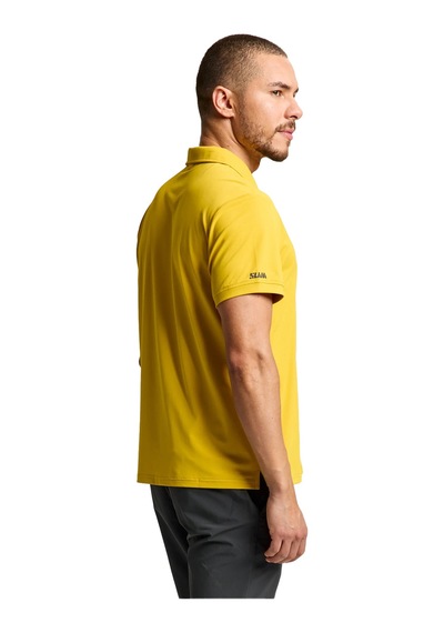 Slam Slam Tech Pique Polo Erkek Sarı Tişört W41 HARDAL