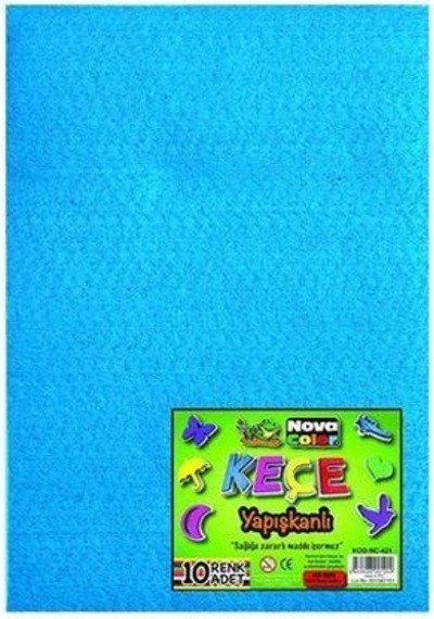 Nova Color Keçe Yapışkanlı 10 Renk Nc-421