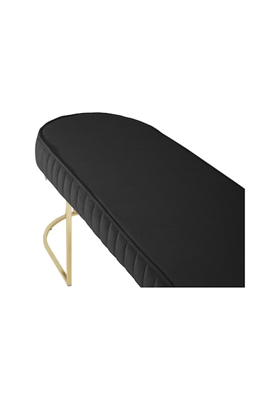 Viego Gold Striped- Antrasit Kapitoneli Chester Model Puf & Bench & Koltuk & Uzun Makyaj Puff & Yatak Ucu &önü