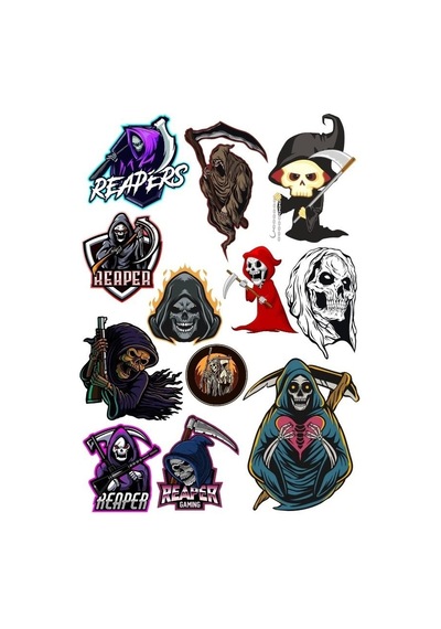 Cellat Sticker Set-1 12 Parça Telefon, Tablet, Defter, Laptop Sticker
