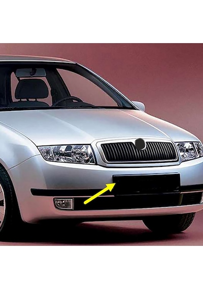 Skoda Fabia 2000-2004 Ön Tamponun Plaka Alt Plastiği 6y0807287c