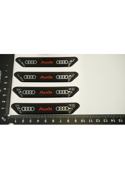 Audi Logo Kapı Kenarı Koruma Metalize Damla Desen 3M Band