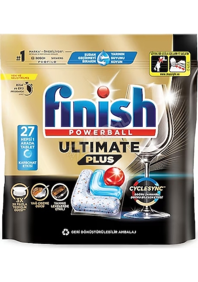 3 Adet Finish Tablet Quantum Ultimate Plus 27'li