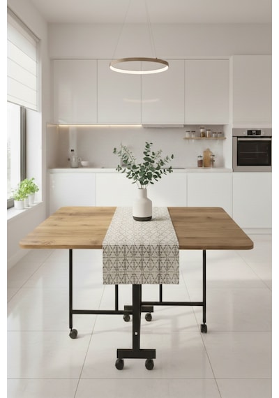 Alchair Demaz Serisi 70x110 Hazar Desen Açılabilir Tekerlekli Masa Yemek Masası Siyah Metal Ayak Atlantikçam Desen Alchair Demaz Serisi 70x110 Hazar Desen Açılabilir Tekerlekli Masa Yemek Masası Siyah Metal Ayak Atlantikçam Desen