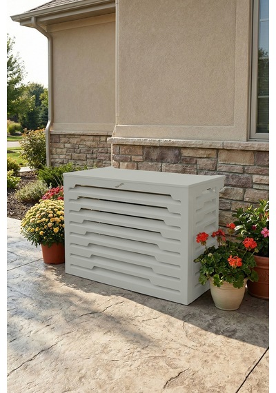 Klima Motoru/dış Ünite Gizleme/koruma Kafesi Xl 120x62x150 H Stage Gri