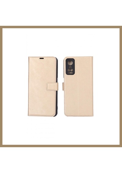 Bezos General Mobile Gm 22 Pro Trend S Plus Kapaklı Telefon Kılıf - Gold 22