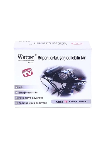 Magicool Black Wt-272-profesyonel Bisiklet Lambası Çok Renkli