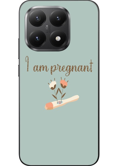 Xiaomi Mi 15t Uyumlu I'm Pregnant Baskılı Silikon Kılıf Renkli