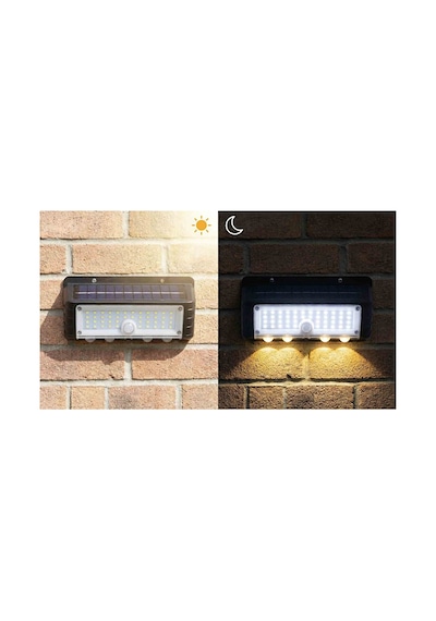 Solar Duvar Led Lambası Pt-2963 Siyah