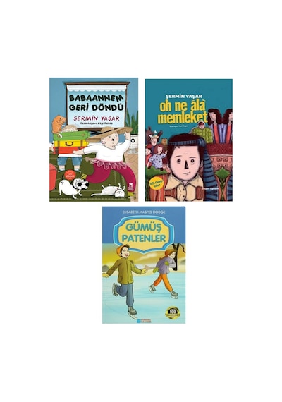 Babaannem Geri Döndü - Oh Ne Ala Memleket - Şermin Y. + Gümüş Patenler 3 Kitap Set