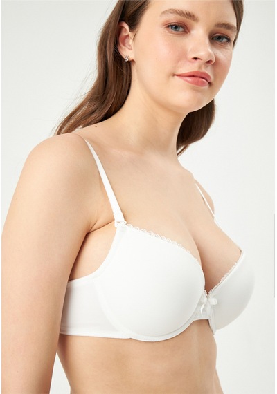 Eros Ekru Ersk121 Tulıp Badem Yarı Push-up Tek Sütyen
