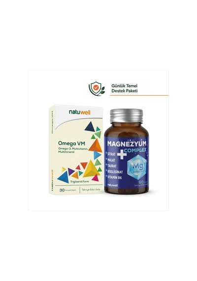 Omega Vm 30 Yumuşak Kapsül Ve Magnezyum Complex 60 Tablet