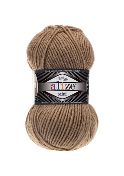 Alize Süperlana Midi 466 Koyu Bej