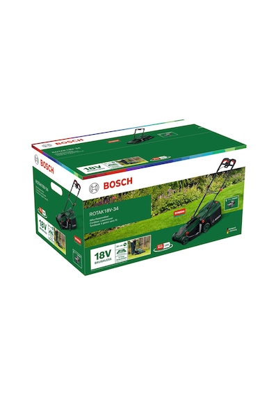 Bosch Rotak 18V-34 1x4AH Akülü Çim Biçme Makinesi - 06008B9N00