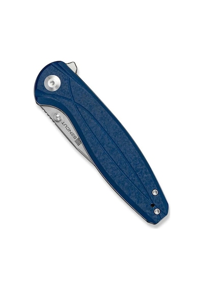 Sencut Vyrce Blue Shredded G10 Handle Satin Finished D2 Blade Çakı Mavi