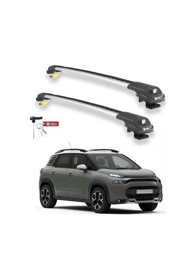Turtle Citroen C3 Aircross A88 2018-2024 Ara Atkı Air1 Gri