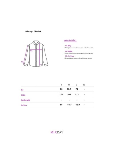 Mixray 4671 Kadın Yaprak Desenli Uzun Kollu Basic Gömlek Siyah Siyah
