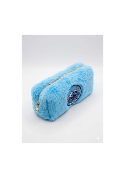 Peluş Kalem Kutusu Kalemlik Kalem Çantası 6x10x19 Cm Orta Boy Koyu Mavi Yarasa Çok Renkli