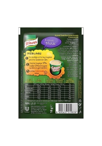 Çabuk Çorba Kremalı Tavuk- 18gr