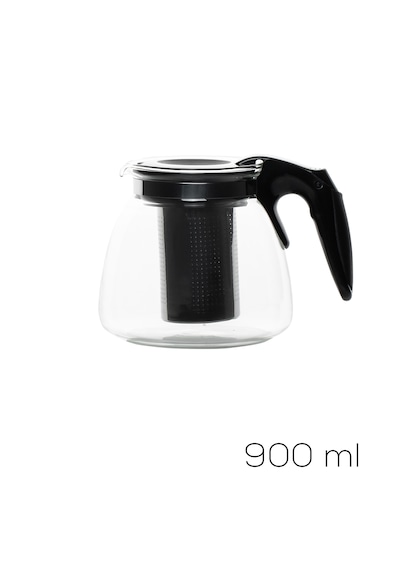 Porsima 5415 Isıya Dayanıklı 900 Ml Süzgeçli Cam Demlik Çay-bitki Çayı Demliği Şeffaf
