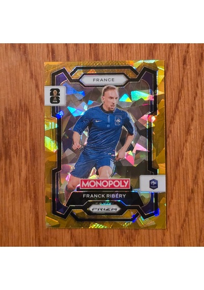 Panini Monopoly Prizm Franck Ribery Gold Cracked Ice Oyun Kartı No.8