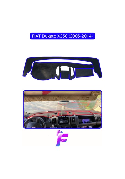 Fıat Ducato 2006-2014 Torpido Örtüsü Güneşten Korur Kolay Montaj Tam Uyum Tam Koruma E53