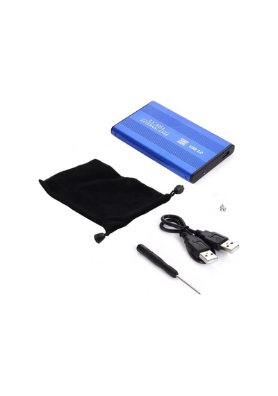 4298 Usb 2.0 Sata Harici 2.5 Hdd Harddisk Kutusu Mavi