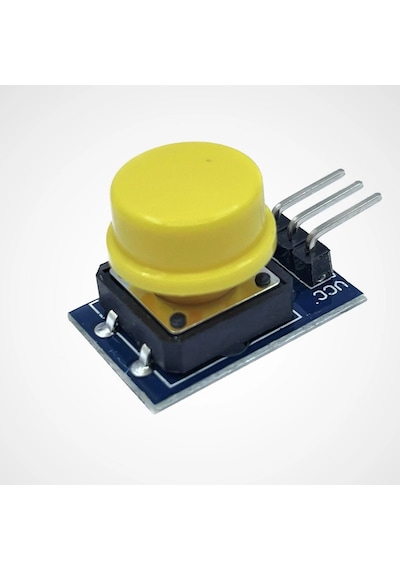 12x12mm Push Buton Switch Modül Sarı Kapak 1 Adet