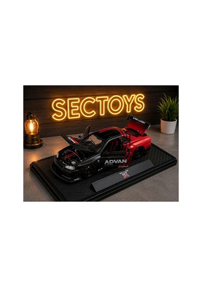 Nissan Skylıne R34 Lbwk Süper Sılhouette Diecast Model Araba Nissan Skylıne Gtr Araba