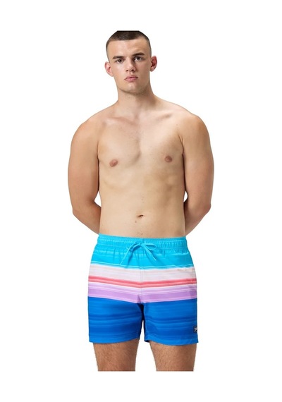 Speedo Print Redondo Edge Volley Erkek Şort Mayo Çok Renkli