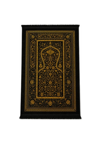 Kadife Hediyelik Çeyizlik Dekoratif Gelin Damat Bohçası %100 Pamuk Kaydırmaz Taban Halı Seccade 80x120 Ebat Siyah Kadife Hediyelik Çeyizlik Dekoratif Gelin Damat Bohçası %100 Pamuk Kaydırmaz Taban Halı Seccade 80x120 Ebat Siyah