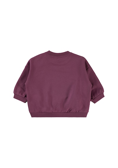 Civil Baby Kız Bebek Sweatshirt 6-18 Ay Koyu Gül Kurusu Koyu Gül Kurusu