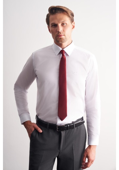 İmza Beyaz Klasik Yaka Uzun Kol Cepsiz Slim Fit Basic Pamuklu Gömlek 1004255057 Beyaz İmza Beyaz Klasik Yaka Uzun Kol Cepsiz Slim Fit Basic Pamuklu Gömlek 1004255057 Beyaz