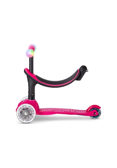 Micro Mini2grow Deluxe Magic Led 3 Tekerlekli Scooter Pink