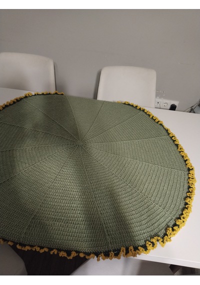 Mimoza Çiçeği Buketi Battaniye/ Özel Günler/ Anneler Günü Sarı - Yeşil
