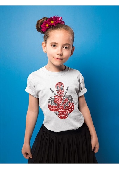 Sevbano Tasarım Dedapool Baskılı Unisex Film Kahramanı Çocuk Tişört 1-12 Beyaz