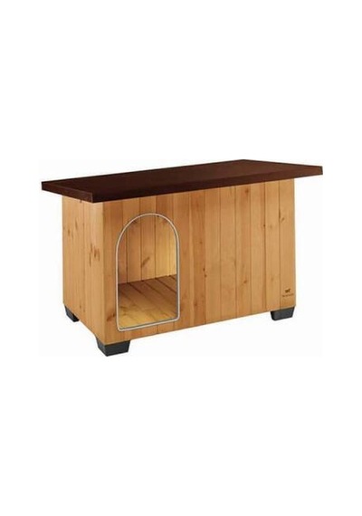 Baita 80 Ahşap Köpek Kulübesi 69x102x68 Cm Çok Renkli