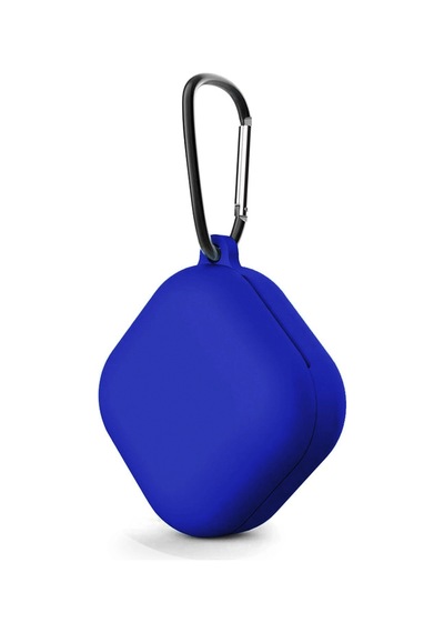 Caseonn Samsung Uyumlu Galaxy Buds 2 - Buds 2 Pro Kılıf Askı Aparatlı Mat Silikon Mavi