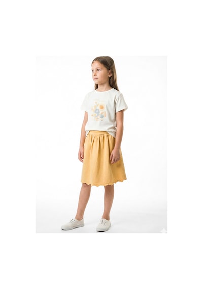 Xo Kids Kız Çocuk 2li Alt Üst Kombin Takmı 8-14 Yaş Set0528 Sarı