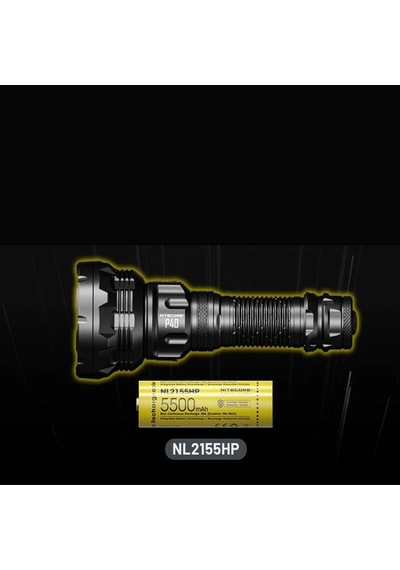 Nıtecore P40 2000 Lumen Sarjlı El Fener Siyah