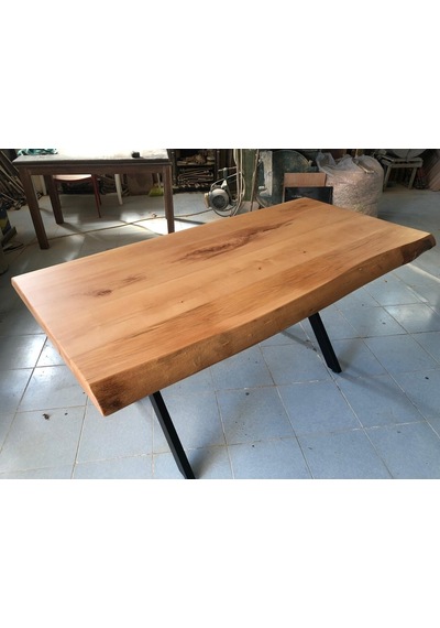 Bintaşmobilya Kayın Ağacı Kütük Masa-150X90.Cm