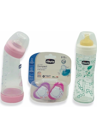 Chicco Bebeğinizin İlk Seti 3'Lü Fırsat Paketi - Pembe