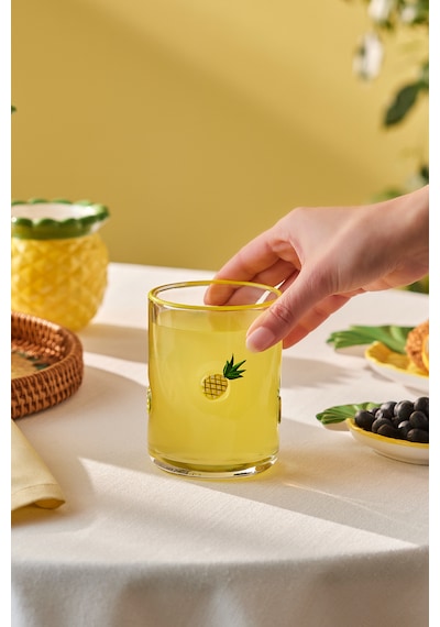 Karaca Pineapple Meşrubat Bardağı 420 Ml Sarı