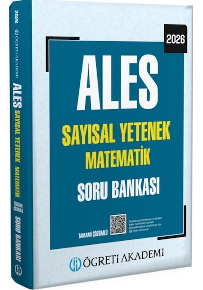 Öğreti Akademi 2026 Ales Sayısal Yetenek Matematik Tamamı Çözümlü Soru Bankası Öğreti Akademi Yayınları