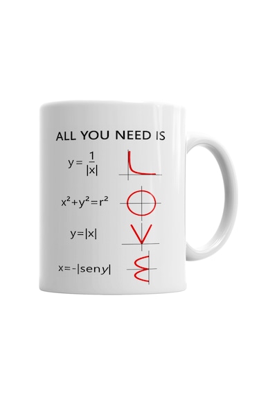 Love Matematica Kupa Bardak Porselen Karışık