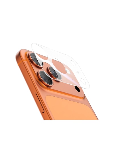 İphone 17 Pro Max Uyumlu Benks Çizilmelere Dayanıklı 0.35mm Mat Kamera Full Lens Koruyucu Şeffaf
