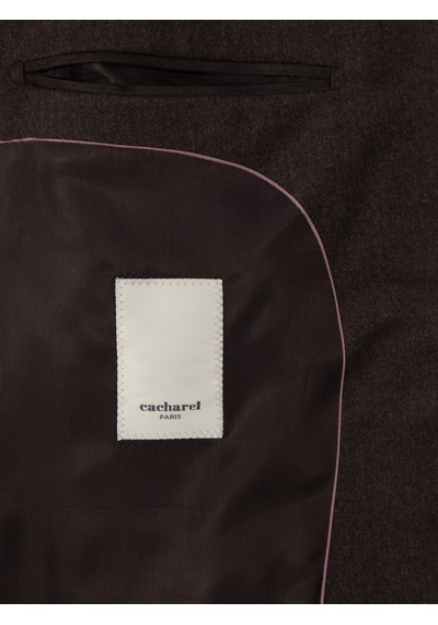 Cacharel Kahverengi Slim Fit Yün Karışımlı Ceket