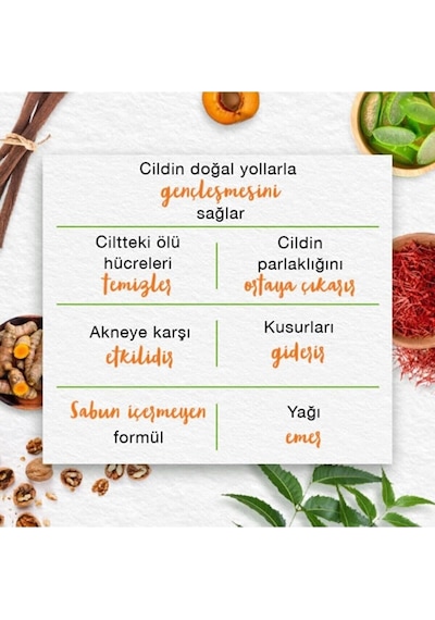 Aydınlatıcı Yüz Temizleyici 150 Ml Meyan Kökü, Safran, Salatalık, Nar Parabensiz, Sabun İçermez Tüm Cilt
