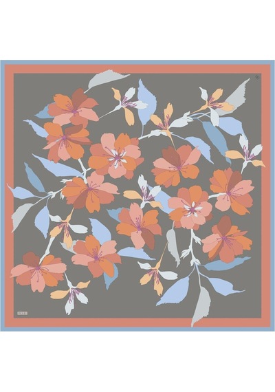 Belli %100 Twill İpek Eşarp 4100d 50 Azur