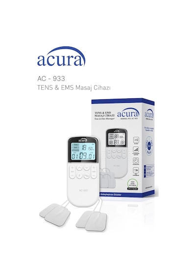 Acura Ac-933 Çift Kanallı, 50 Programlı Profesyonel Tens Cihazı